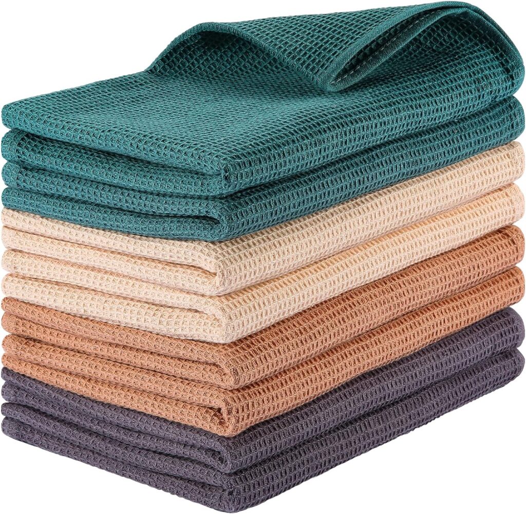 Cotton Waffle Weave Kitchen Towels