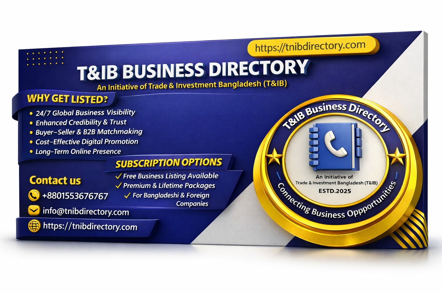 B2B Directory Subscription Packages in Bangladesh