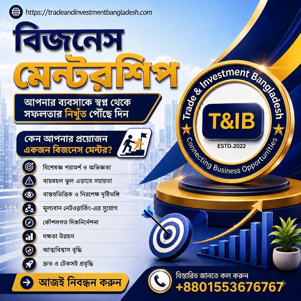 মেন্টর মো. জয়নাল আবদিন প্রদত্ত বিজনেস মেন্টরশিপ সেবাসমূহ
